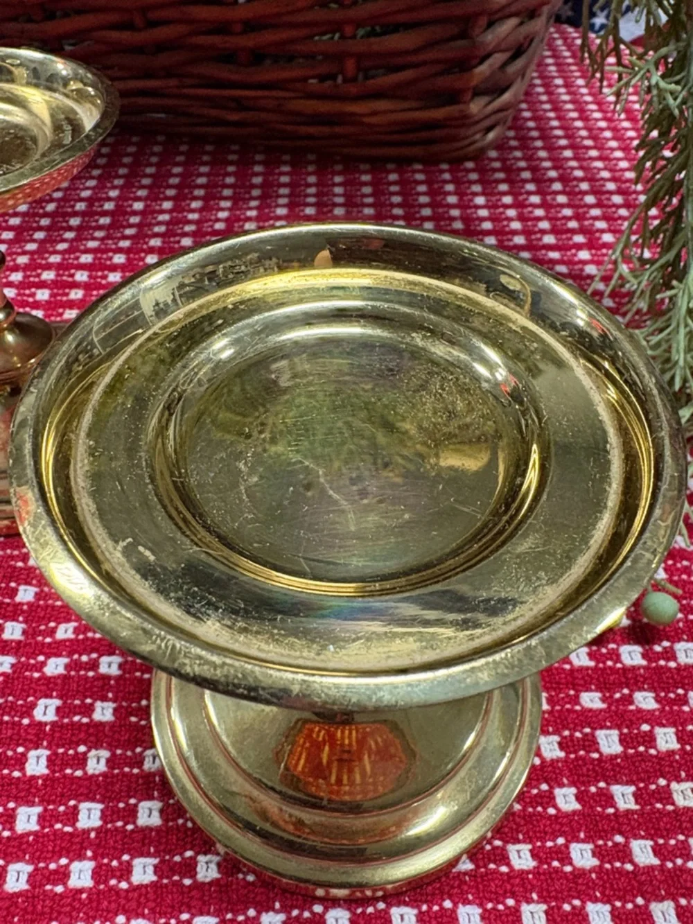 Vintage PartyLite Brass Pillar Candle Holders - Picture 3 of 3